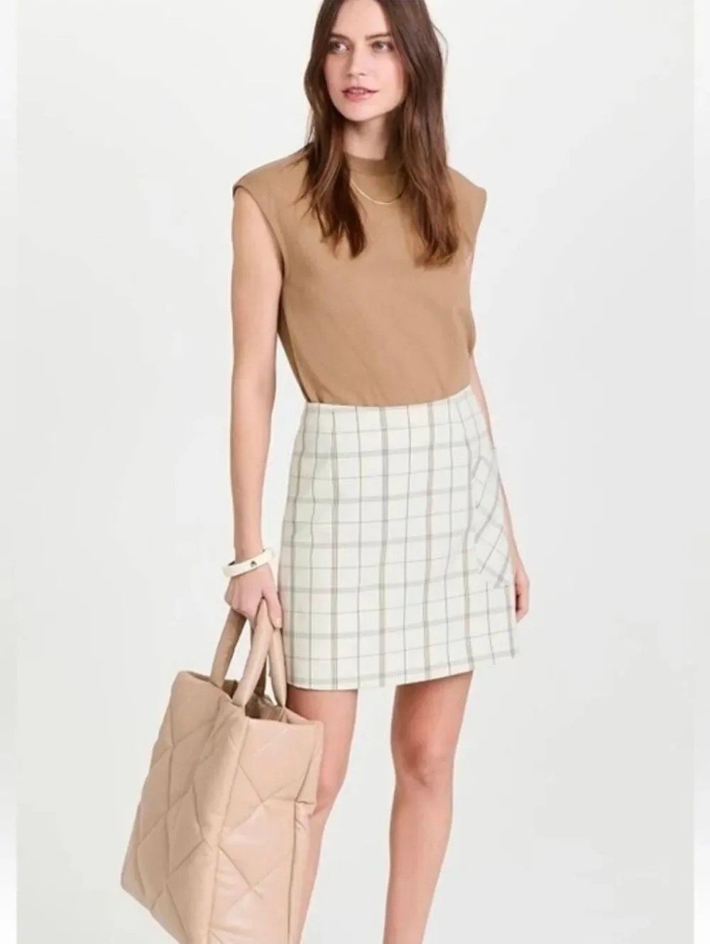 NWT Tory Burch TORY SPORT YARN-DYED TWILL GOLF SKIRT S $178